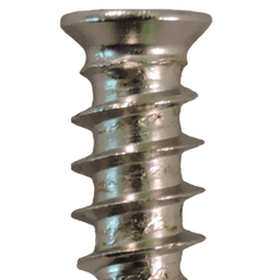 6mm x 18mm Flat Head Euro Screws, Pozi Drive Type B Thread and Blunt Point, Nickel, Box of 1 Thousand by Quickscrews - Main Image