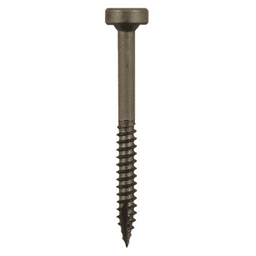 #6 x 1-1/2" Modified Pan Head Face Frame/Pocket-Hole Screws, Square Drive Fine Thread and Type 17 Auger Point, Plain, Box of Hundred by Quickscrews - Alt Image 1