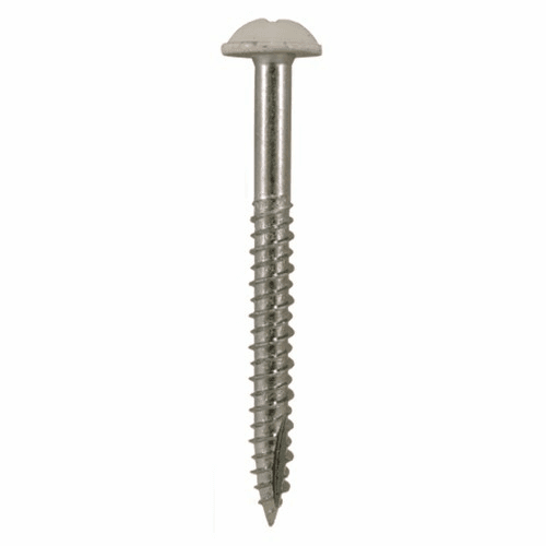 #14 x 2-1/2" Round Washer Head Installation Screws, Phillips Drive Hi-Low Thread and Sharp Point, Zinc, Box of Hundred by Quickscrews - Alt Image 1