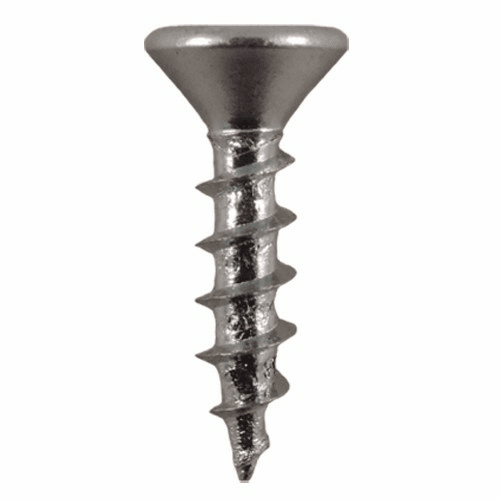 #8 x 3/4" Flat Head Hinge Edge Screws, Square Drive Coarse Thread and Sharp Point, Zinc, Box of 1 Thousand by Quickscrews - Main Image