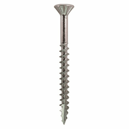 #10 x 4" Flat Head Assembly Screws, Square Drive Coarse Thread with Nibs and Type 17 Auger Point, Zinc, Box of 2.5 Hundred by Quickscrews - Main Image