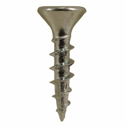 #6 x 1" Flat Head Hinge Edge Screws, Square Drive Coarse Thread and Type 17 Auger Point, Zinc, Box of 1 Thousand by Quickscrews - Alt Image 1