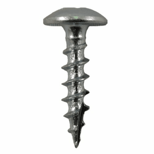 #8 x 3/4" Truss Head Compact Hinge Screws, Square Drive Coarse Thread and Type 17 Auger Point, Zinc, Box of 1 Thousand by Quickscrews - Main Image