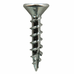#6 x 3/4" Large Flat Head Hinge Edge Screws, Phillips Drive Coarse Thread and Type 17 Auger Point, Zinc, Box of 1 Thousand by Quickscrews - Main Image