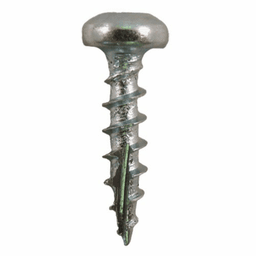 #8 x 3/4" Pan Head Hinge & Drawer Slide Screws, Square Drive Coarse Thread and Type 17 Auger Point, Zinc, Box of Hundred by Quickscrews - Main Image