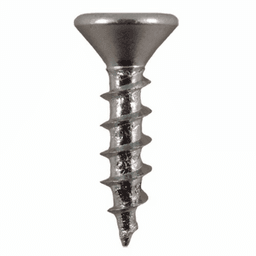 #8 x 1-5/8" Flat Head Assembly Screws, Square Drive Coarse Thread and Sharp Point, Zinc, Box of Hundred by Quickscrews - Alt Image 1