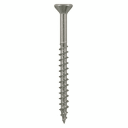 #8 x 2" Flat Head Assembly Screws, Square Drive Coarse Thread and Sharp Point, Zinc, Box of Hundred by Quickscrews - Main Image