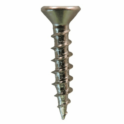 #7 x 3/4" Flat Head Drawer Slide Screws, Phillips Drive Coarse Thread and Sharp Point, Nickel, Box of Hundred by Quickscrews - Alt Image 1
