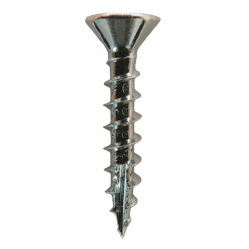 #8 x 1-1/4" Flat Head Assembly Screws, Torx Drive Coarse Thread with Nibs and Type 17 Auger Point, Zinc, Box of 1 Thousand by Quickscrews - Alt Image 1