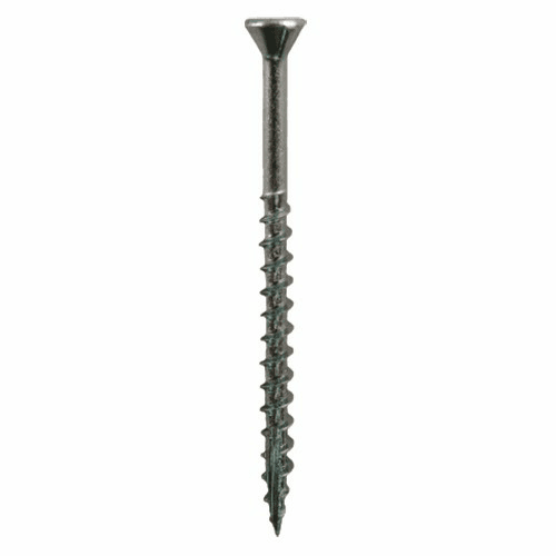 #8 x 1-1/4" Flat Head Assembly Screws, Torx Drive Coarse Thread with Nibs and Type 17 Auger Point, Zinc, Box of 1 Thousand by Quickscrews - Main Image