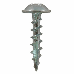 #7 x 7/8" Round Washer Head Compact Hinge Screws, Phillips Drive Coarse Thread and Type 17 Auger Point, Zinc, Box of 1 Thousand by Quickscrews - Main Image