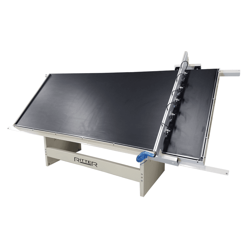 5'''' x 12'''' formica surfaced face frame table with squaring bars and R200A beam assembly