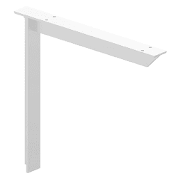 Rakks EH Series 12" Flush Mount Bracket in Clear Anodized Finish installed on a counter