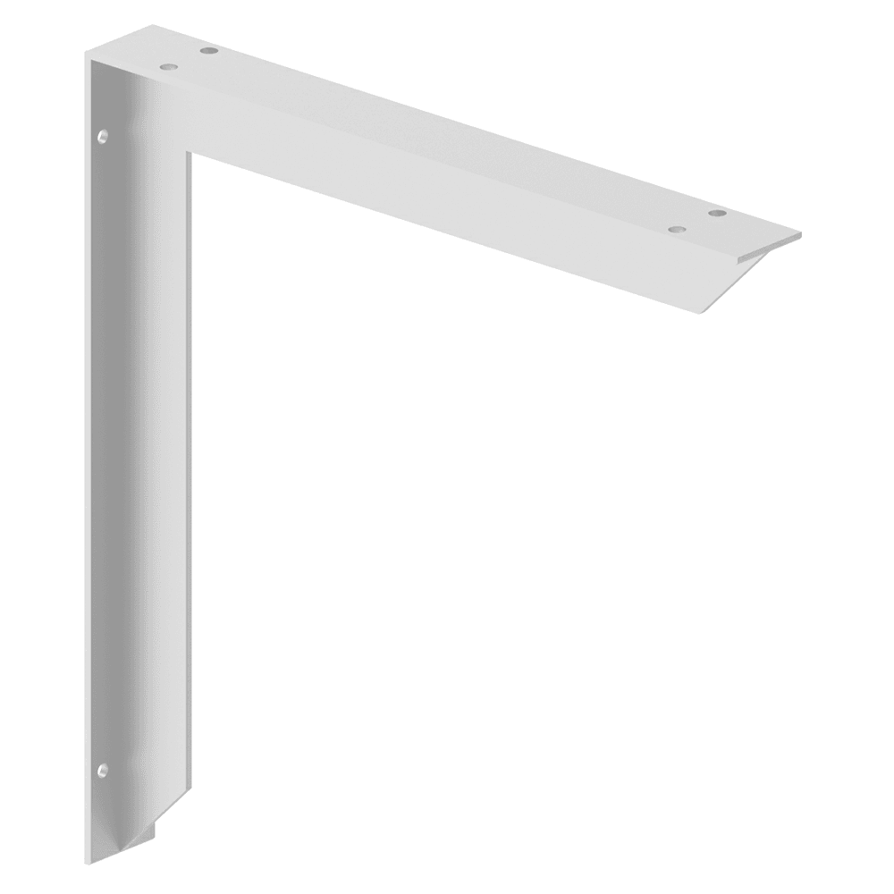 EH Series 18" Surface Mount Bracket - Clear Anodized Finish - Rakks Counter Support Brackets