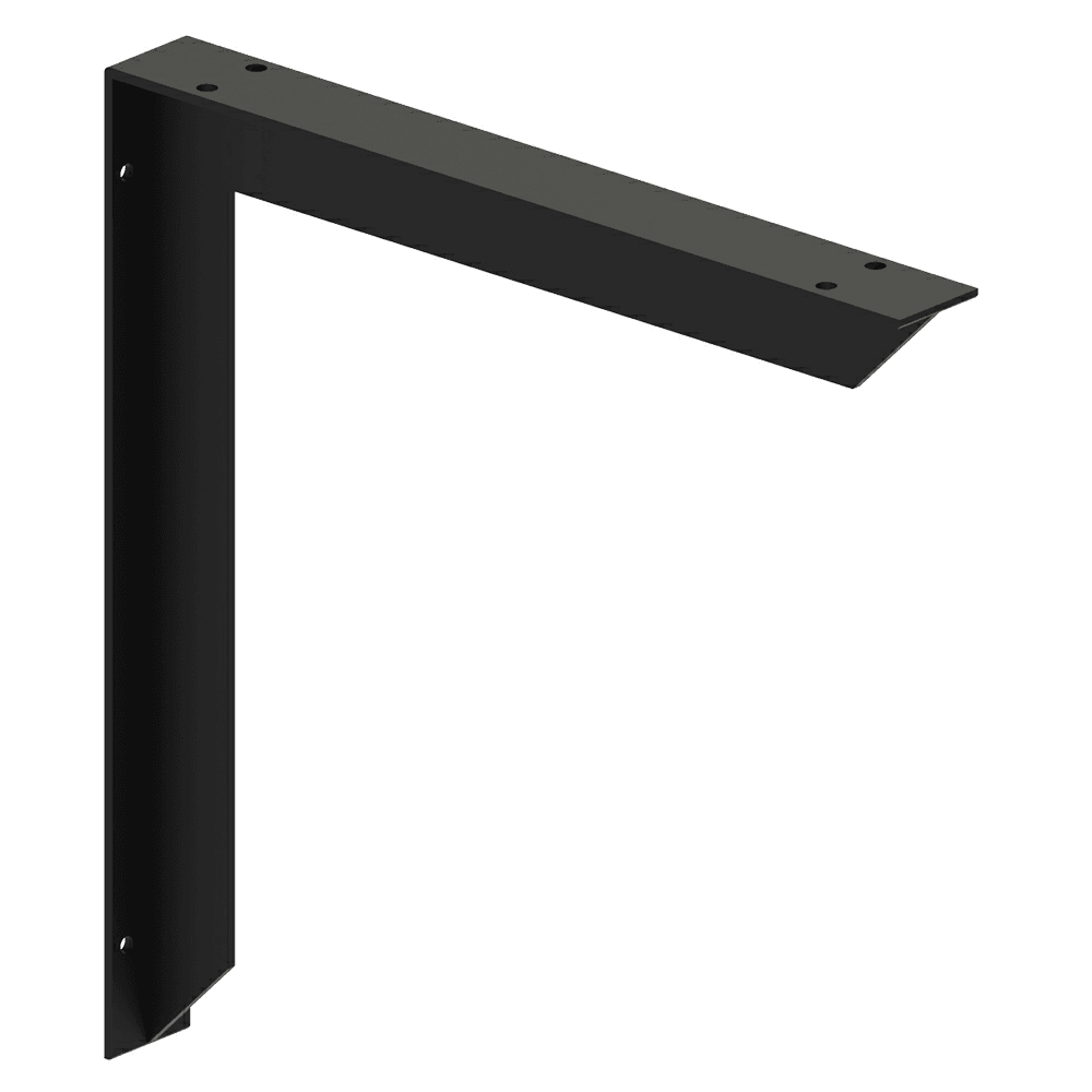 Rakks Counter Support Brackets in Black Finish - Improves Handicapped Accessibility and Ergonomics of Work Area