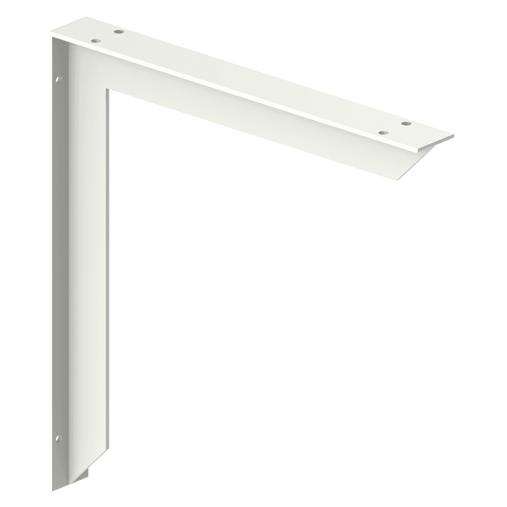 Rakks EH Series 18" Surface Mount Bracket in Off-White/Prime Finish - Heavy Duty Countertop Support