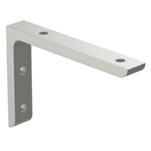 6" Sill Support Bracket, Mill Finish - Structural Aluminum Angle Support - Low Profile Bracing