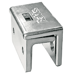 Heavy Gauge Cast Aluminum Bracket with Matching Serrated Surfaces for Secure Installation