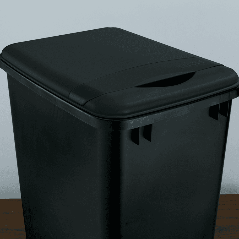 35 QT Waste Container Lid, Champagne - Alt Image 2