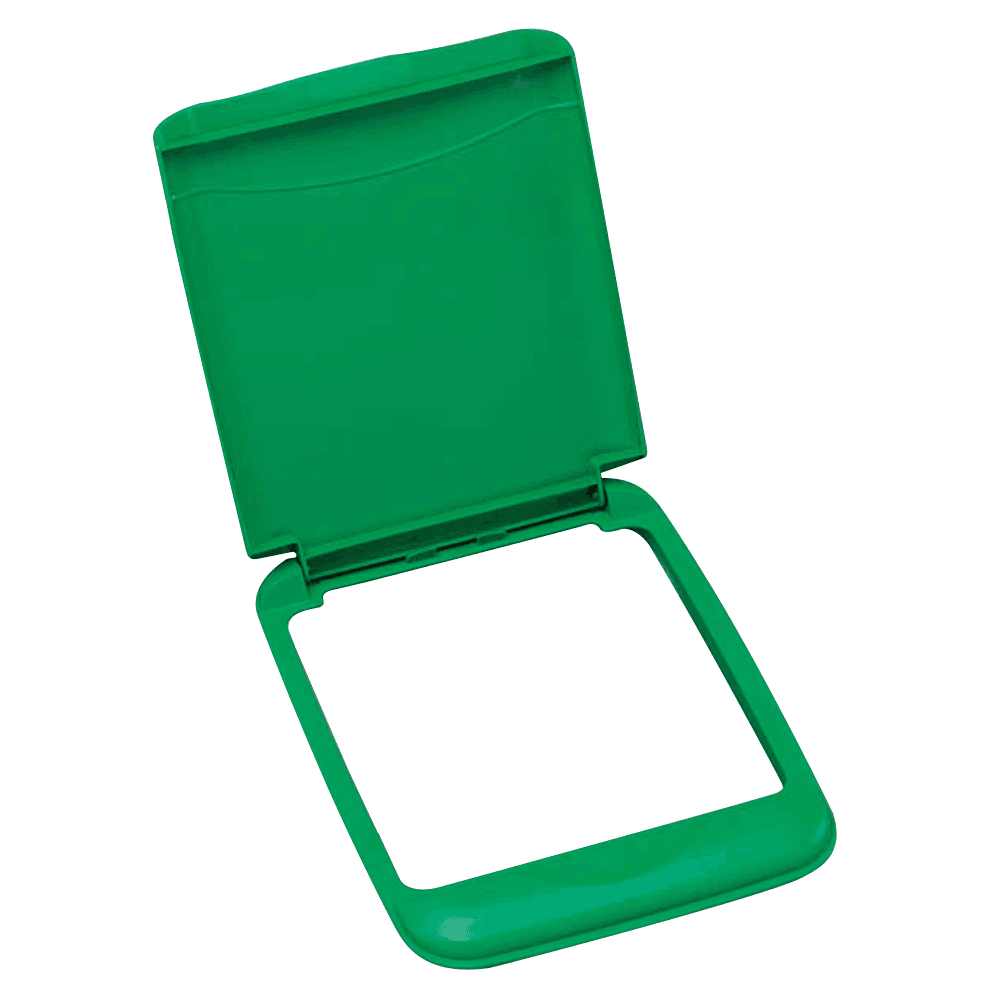 35 QT Waste Container Lid, Green - Main Image