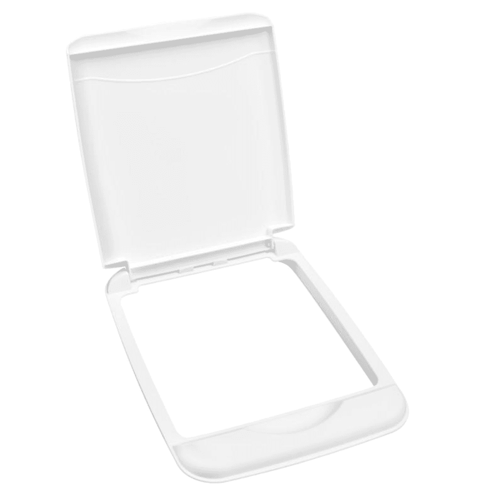 35 QT Waste Container Lid, White - Main Image