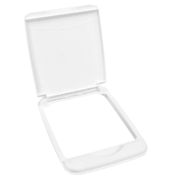 35 QT Waste Container Lid, White - Main Image