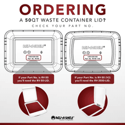 50 Quart Replacement Waste Container, Black Alt 5 - Image