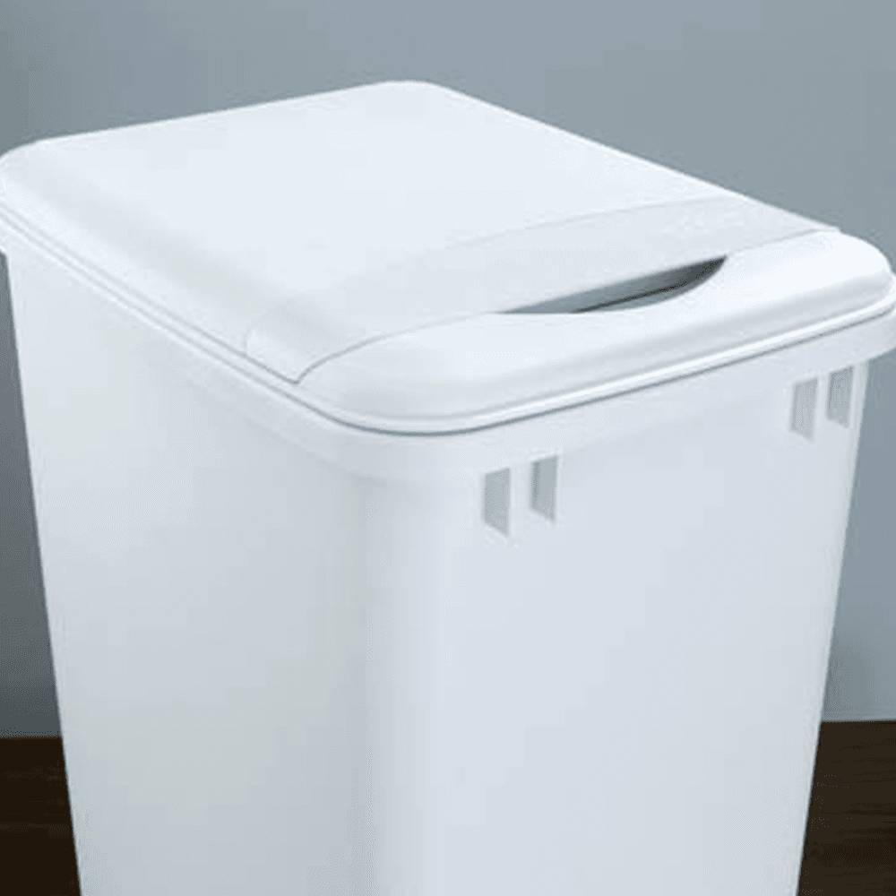 50 QT Waste Container Pullout, White - Alt Image 2