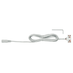 24VDC barrel/2 screw terminal starter cord for LED lighting, closet lighting, under cabinet lighting, and more