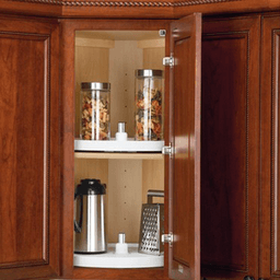 20" Full-Circle Single Shelf Value Line Lazy Susan (No Hardware), White, Bulk (12 Trays) - Alt Image 1