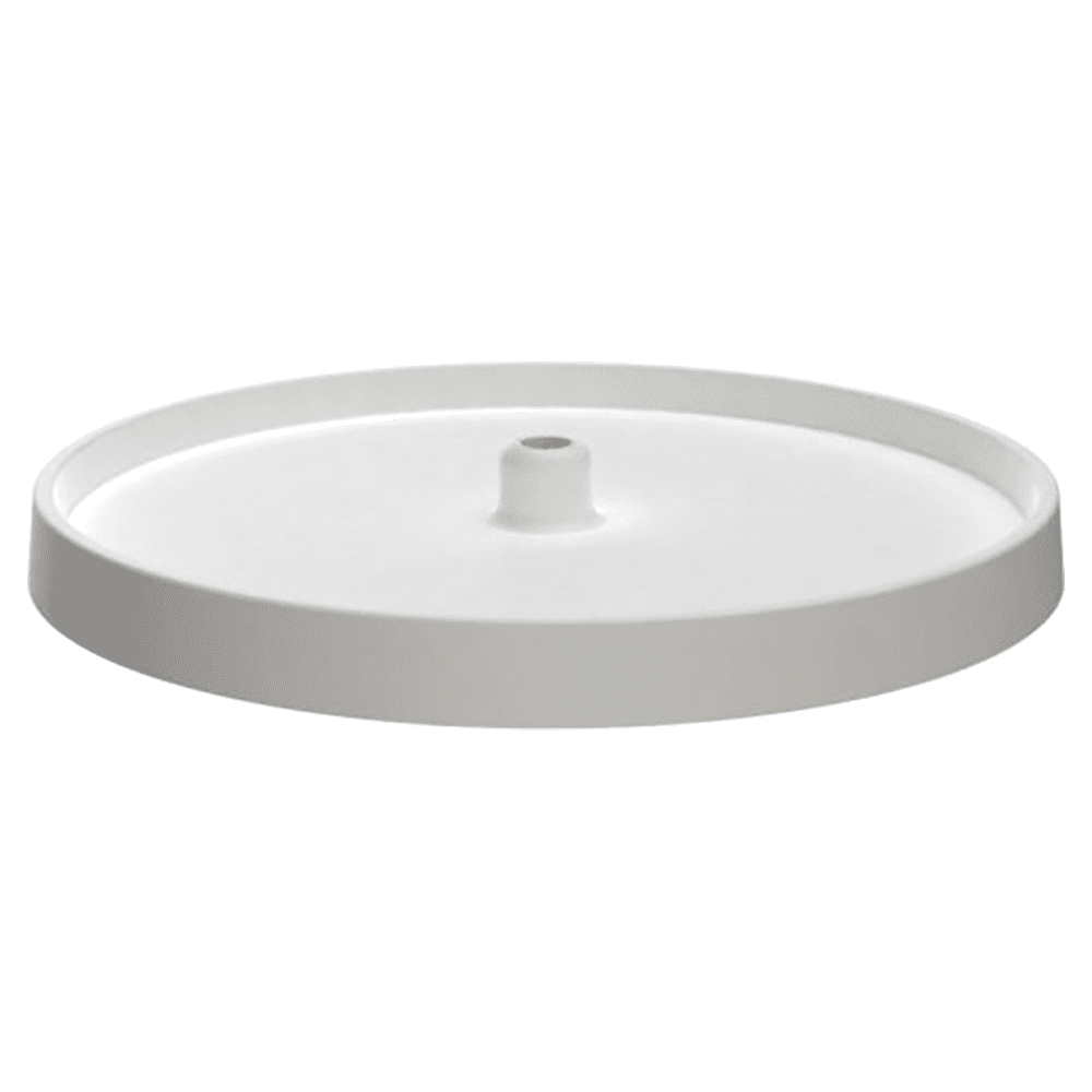 18" Full-Circle 1 Tray Value Line Lazy Susan, White - Main Image