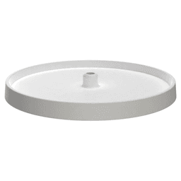 18" Full-Circle 1 Tray Value Line Lazy Susan, White - Main Image