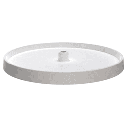 18" Full-Circle 1 Tray Value Line Lazy Susan, White - Alt Image 3