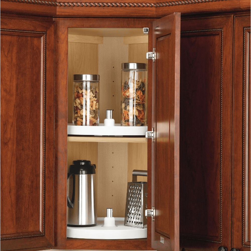 18" Full-Circle 1 Tray Value Line Lazy Susan, White - Alt Image 1