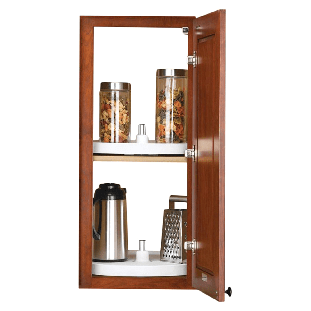 24" Full-Circle 1 Tray Value Line Lazy Susan, White - Main Image