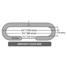 3150 11" Stemware Holder, Satin Nickel - Alt Image 1