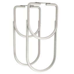 4-1/4" Double Bottle Rack, Satin Nickel - Main Image