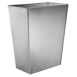 35 QT Replacement Bin for Trash System, Metallic Silver - Alt Image 1