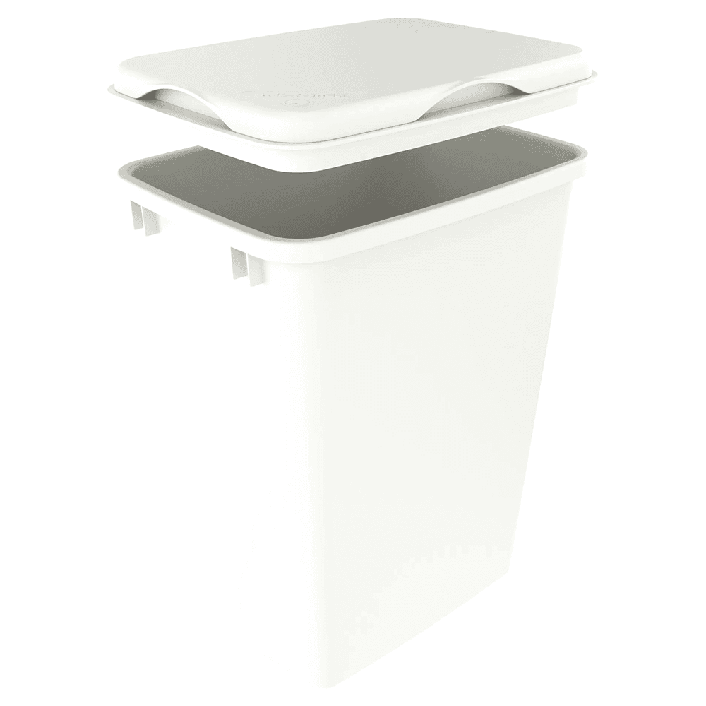 35/50 QT Waste Container Lid, White Alt 4 - Image