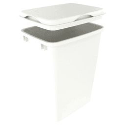 35/50 QT Waste Container Lid, White Alt 4 - Image