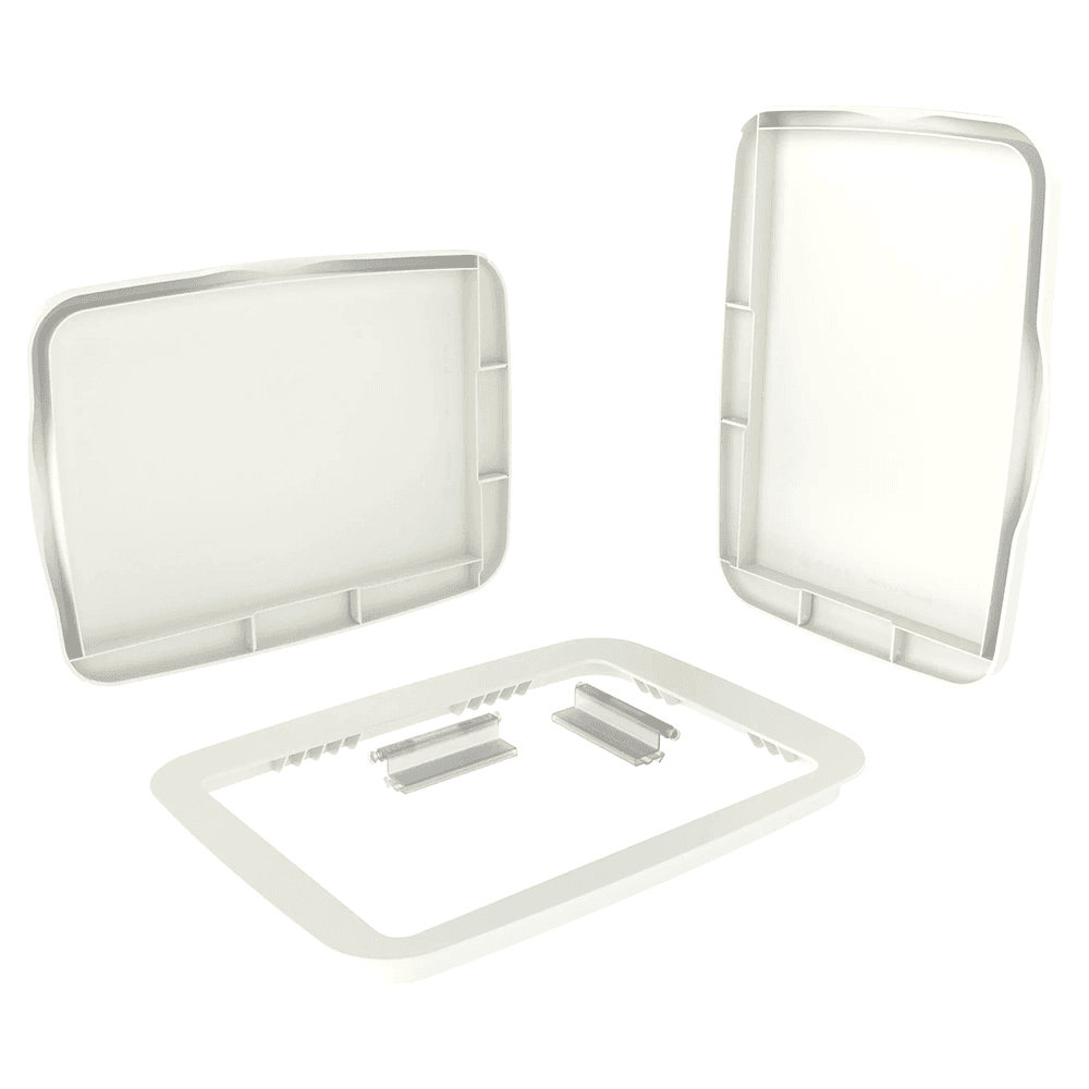 35/50 QT Waste Container Lid, White Alt 5 - Image