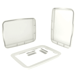 35/50 QT Waste Container Lid, White Alt 5 - Image