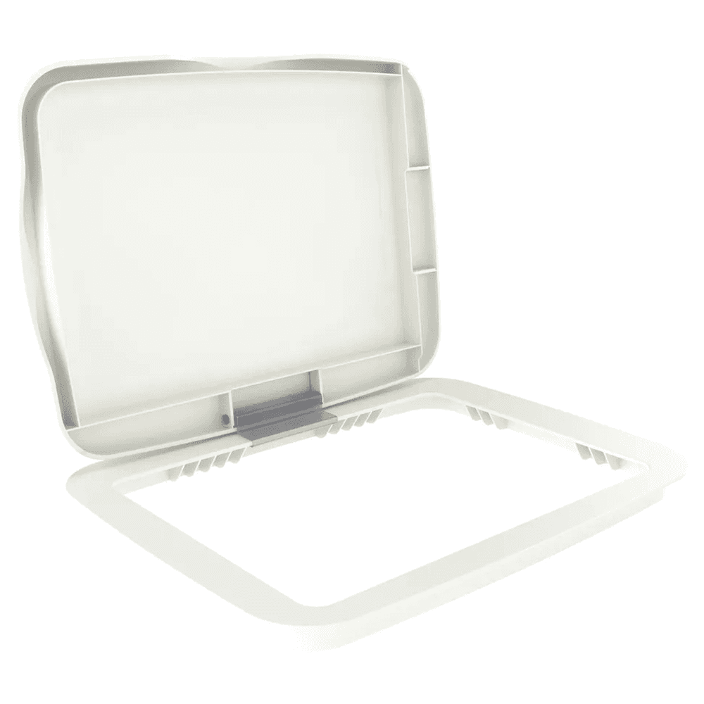 35/50 QT Waste Container Lid, White Main - Image