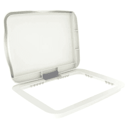 35/50 QT Waste Container Lid, White Main - Image
