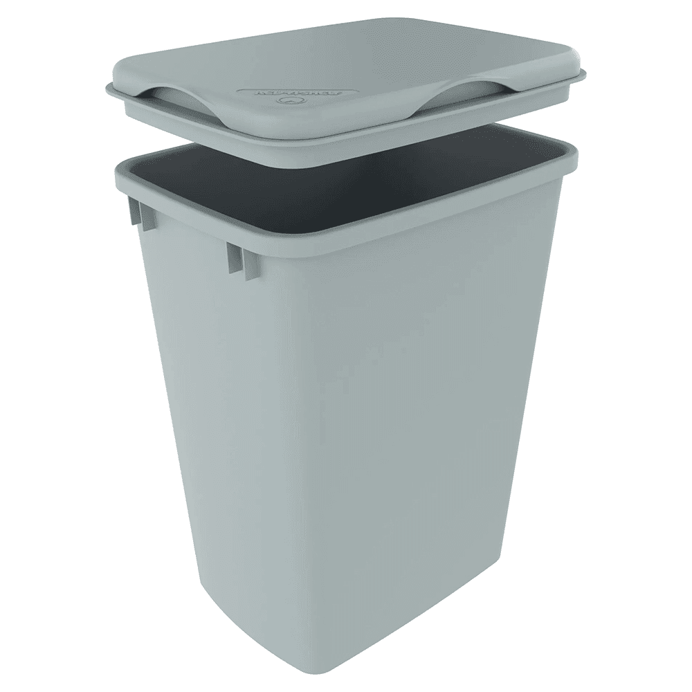 35/50 QT Waste Container Lid, Gray Alt 4 - Image