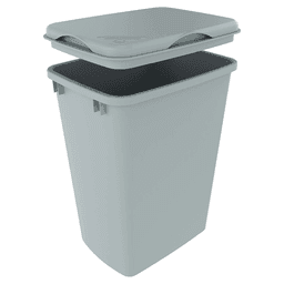 35/50 QT Waste Container Lid, Gray Alt 4 - Image