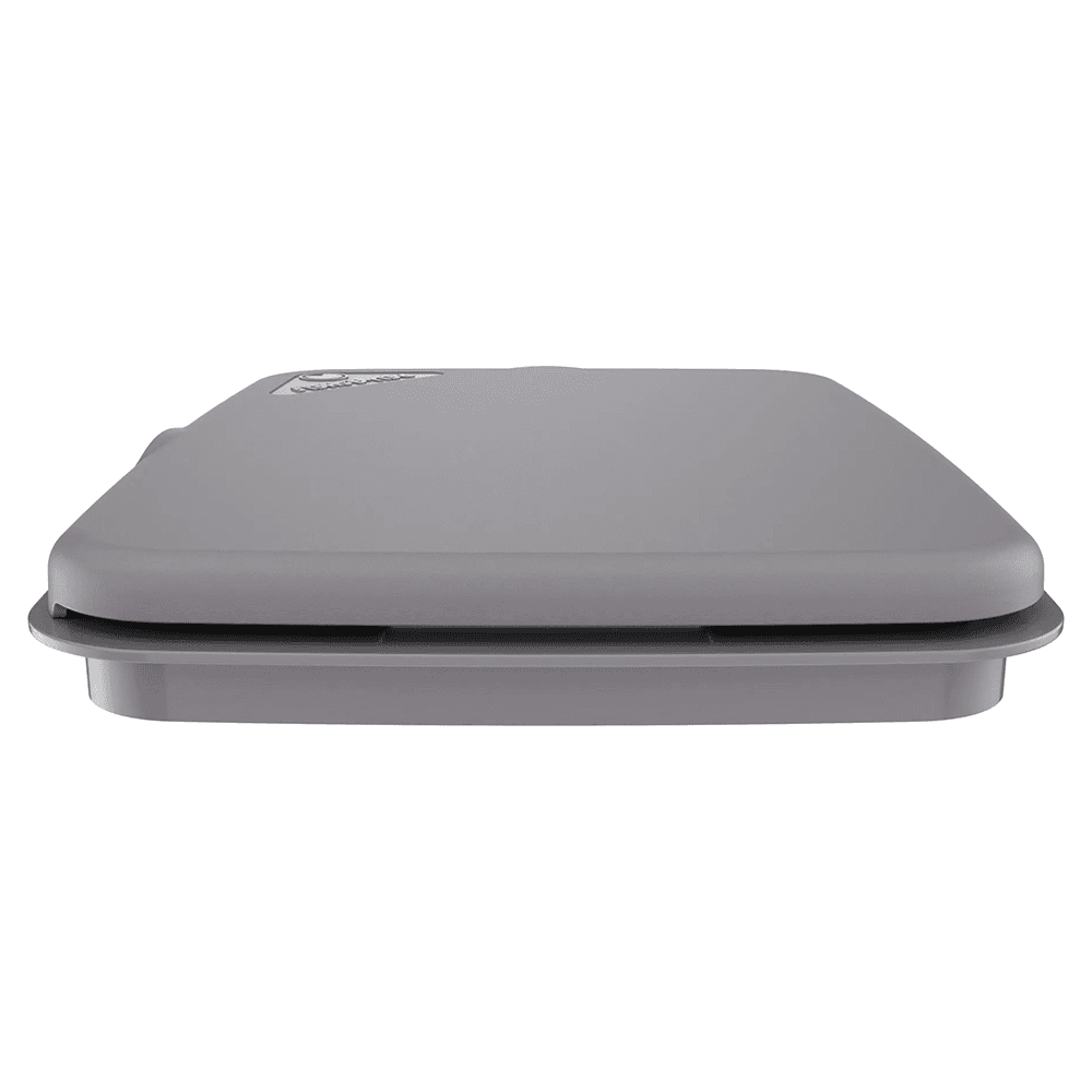 35/50 QT Waste Container Lid, Silver Alt 1 - Image