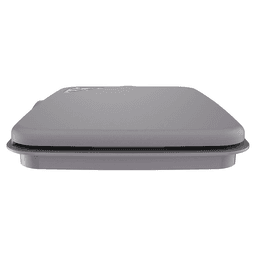 35/50 QT Waste Container Lid, Silver Alt 1 - Image