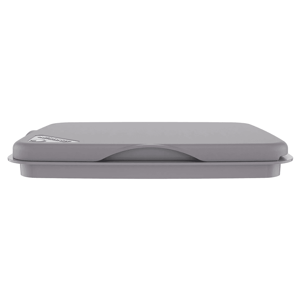 35/50 QT Waste Container Lid, Silver Alt 2 - Image