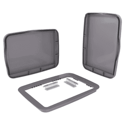 35/50 QT Waste Container Lid, Silver Alt 5 - Image